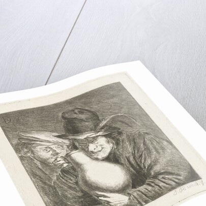 Two farmers with a jug by Jabes Heenck