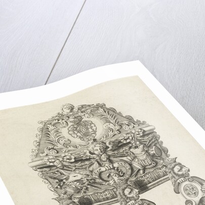 Sarcophagus Hendrik Casimir II: foot decorated with wapentrofeëen by Anonymous