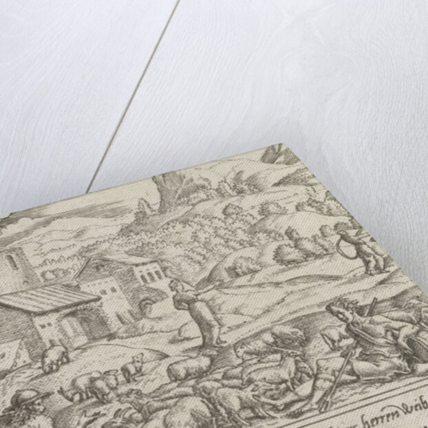 Sara repudiates the pregnant Hagar by Cornelis Bos