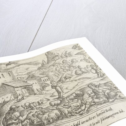 Sara repudiates the pregnant Hagar by Cornelis Bos