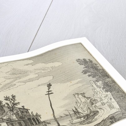 Roman ruins by the sea by Claes Jansz. Visscher II