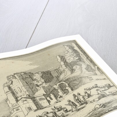 Cattle between Roman ruins by Claes Jansz. Visscher II