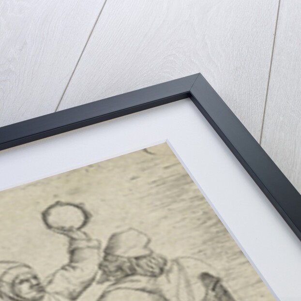 Two crippled dancers and musicians by Cornelis Massijs