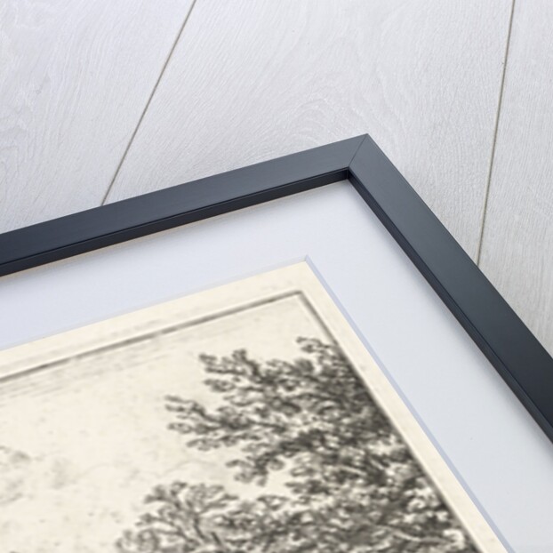 Village with barge by Allaert van Everdingen