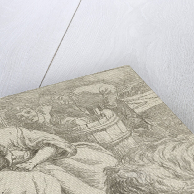 Old woman delouses a girl by Jan van Ossenbeeck