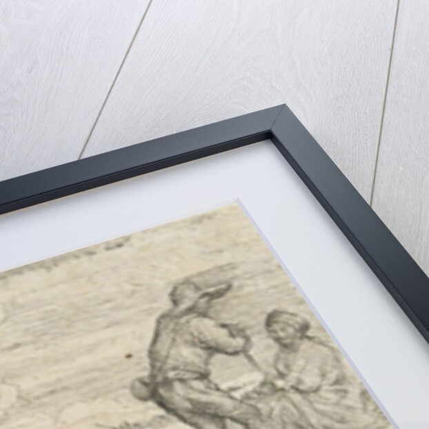 Three cows and two shepherds by Jan van Ossenbeeck