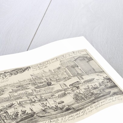 Triumphal on the water at the arrival in London of King Charles II and Queen Catherine of Braganza UK by Dirk Stoop