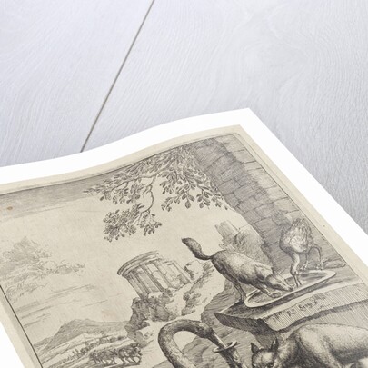 Fable of the fox and the crane by John Ogilby