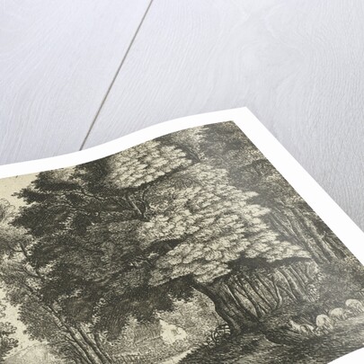 Shepherd at a forest edge by Jean Baptiste Bonnecroy