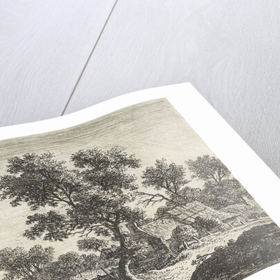 Farmers on a hill by Anthonie Waterloo