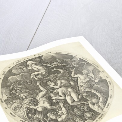 The arrival of the damned in hell by Hendrick Goltzius