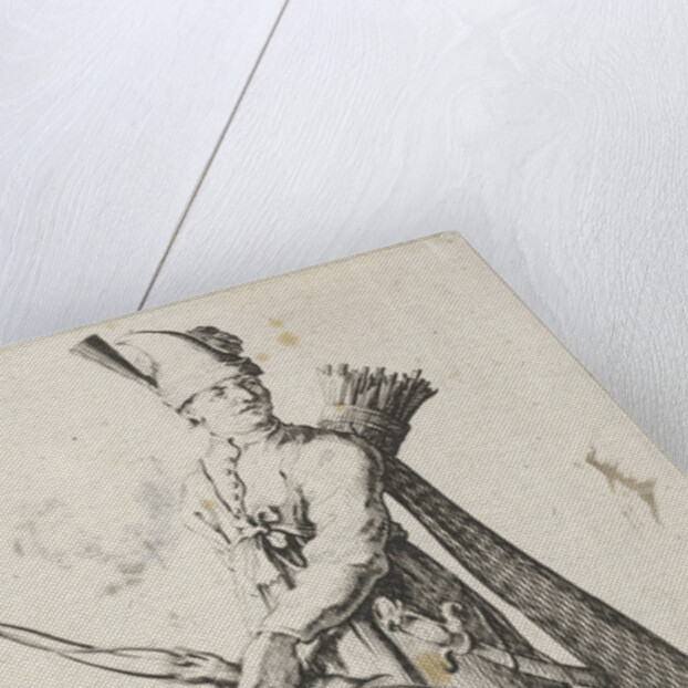 Man with bow and arrow by Clement de Jonghe