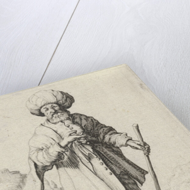 Man with walking stick by Clement de Jonghe