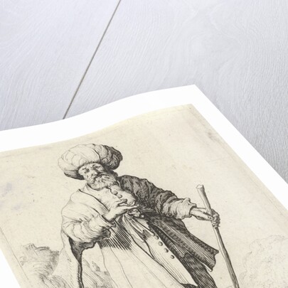 Man with walking stick by Clement de Jonghe