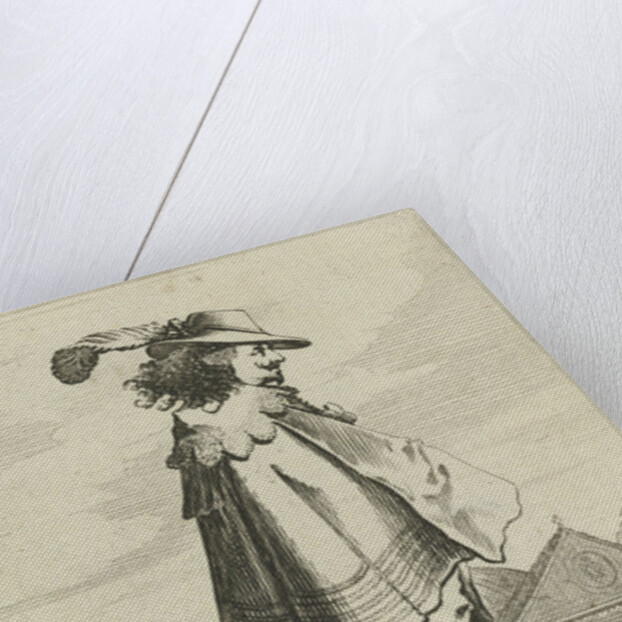 Officer standing in profile by Johannes Tangena