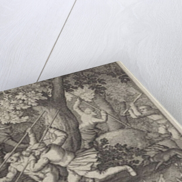 Boar Hunt by Claes Jansz. Visscher II