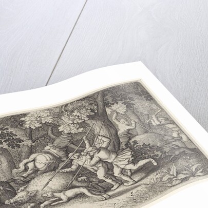 Boar Hunt by Claes Jansz. Visscher II