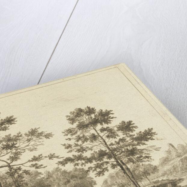 Forest trail in hilly landscape by Johannes Franciscus Christ