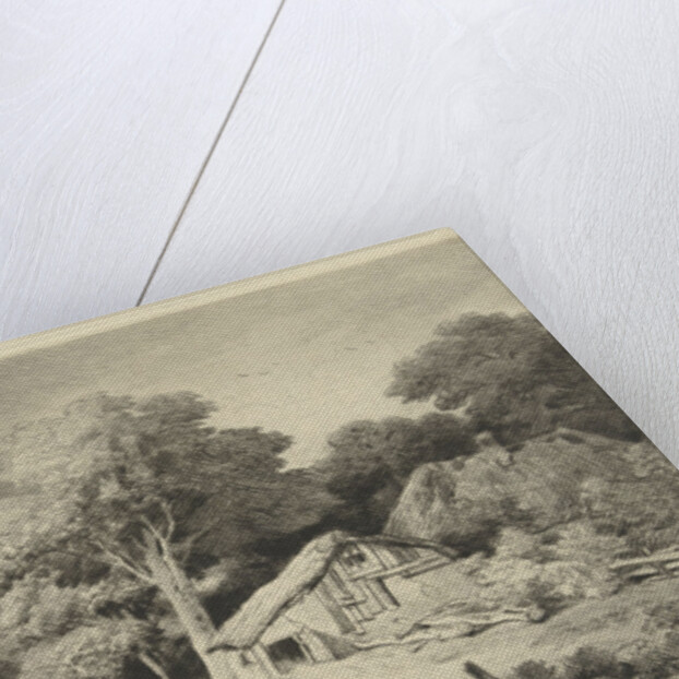 Farm on a road by Remigius Adrianus Haanen