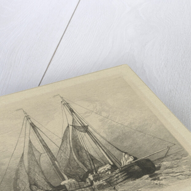 Sailing on a beach by Charles Rochussen