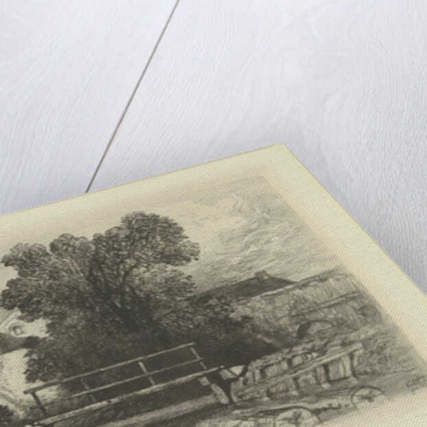 Wooden bridge by Charles Rochussen