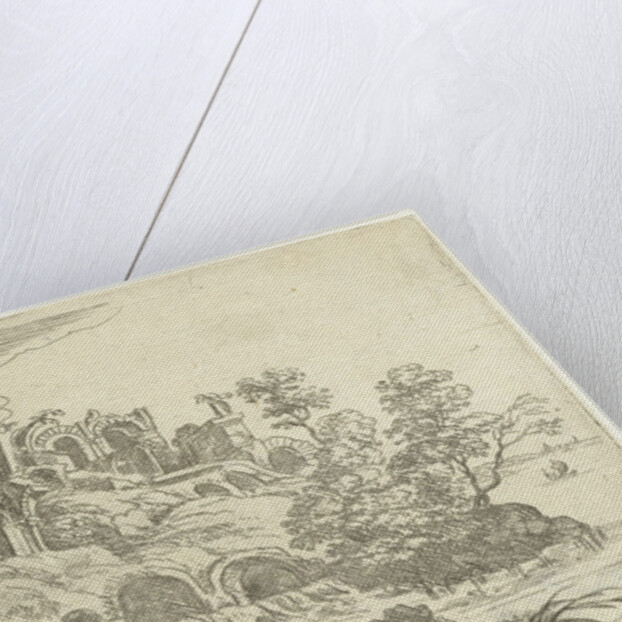 Ruins at a more by Frans van den Wijngaerde