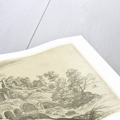 Ruins at a more by Frans van den Wijngaerde