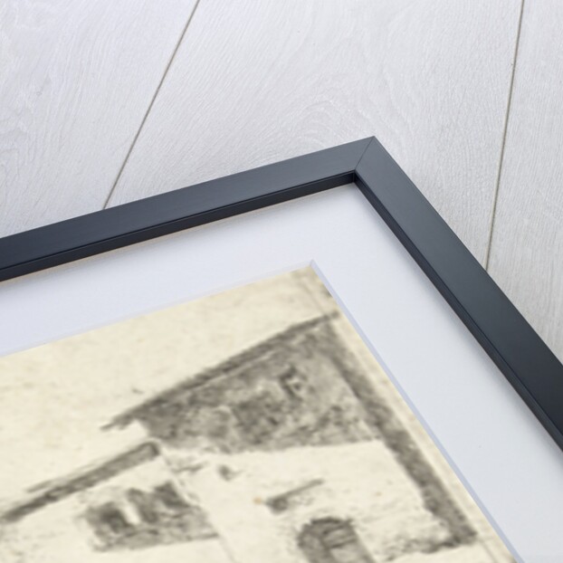 Stone bridge with donkey driver at homes by Cornelis van Poelenburch