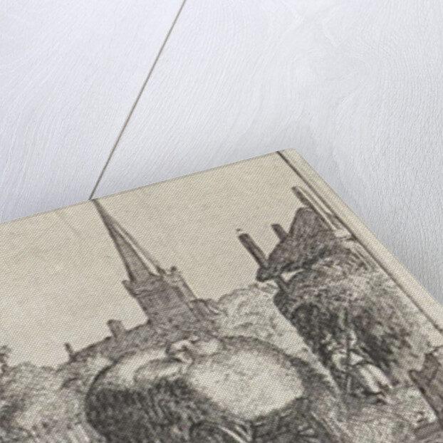 View of the village Diemen by Claes Jansz. Visscher II