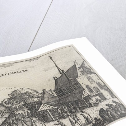 Large and small meat market in Amsterdam by Claes Jansz. Visscher II