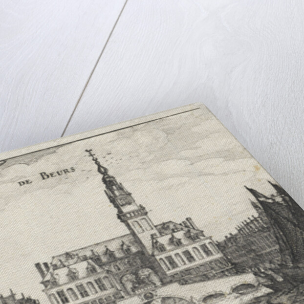 View of the Koopmansbeurs of city architect Hendrick de Keyser in Amsterdam by Claes Jansz. Visscher II