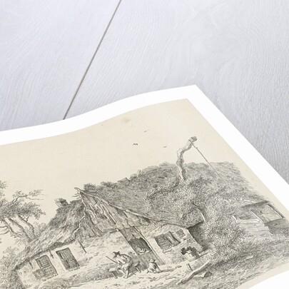 Farm with farmer and rancher by Egbert van Drielst