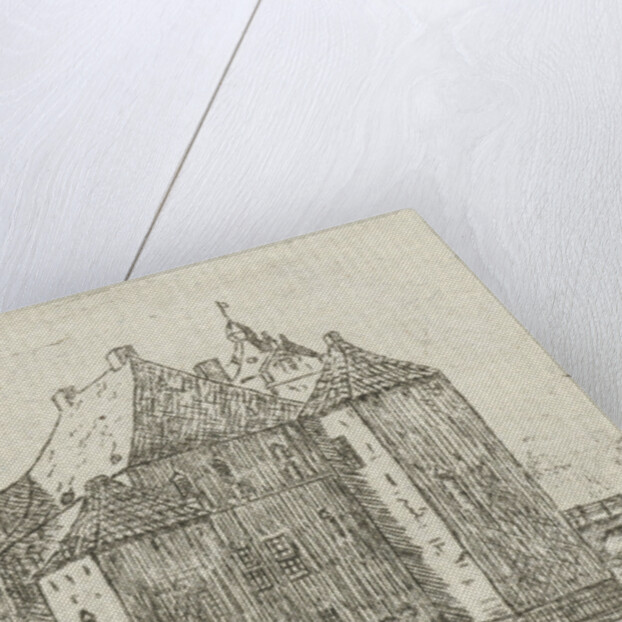 Side view of the castle Cannenburch by baron Reinierus Albertus Ludovicus van Isendoorn à Blois