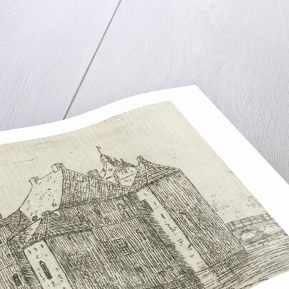 Side view of the castle Cannenburch by baron Reinierus Albertus Ludovicus van Isendoorn à Blois