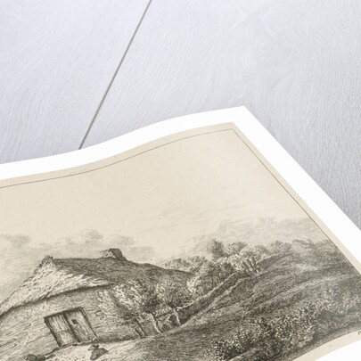 House with straw roof by baron Reinierus Albertus Ludovicus van Isendoorn à Blois