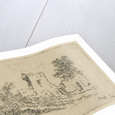 Ruins of a building by baron Reinierus Albertus Ludovicus van Isendoorn à Blois