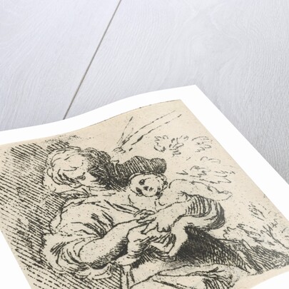 Woman with child in arms by Caspar Jacobsz. Philips