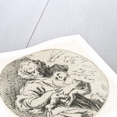 Woman with child in arms by Caspar Jacobsz. Philips