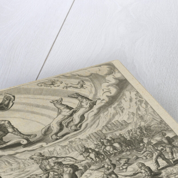 The planet Mars and its children by Joannes Galle