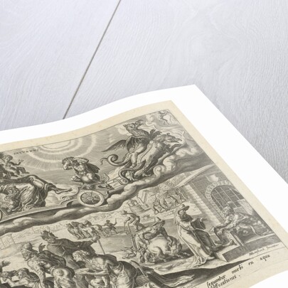 The planet Saturn and its children by Joannes Galle