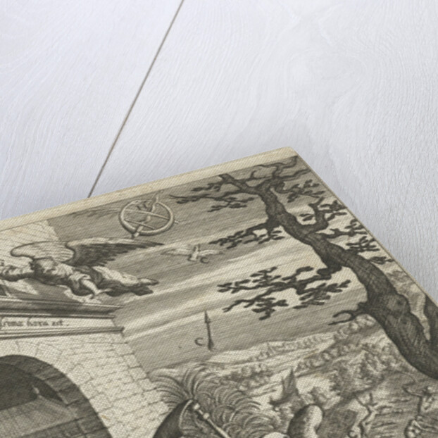 Emblem with father Time to symbolize the passing of time by Hendrik Aertssens