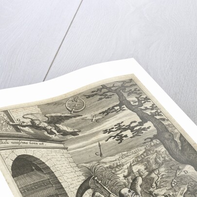 Emblem with father Time to symbolize the passing of time by Hendrik Aertssens