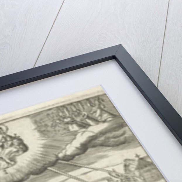 Emblem with veneration of Saint Francis of Assisi who lived in virtue by Hendrik Aertssens