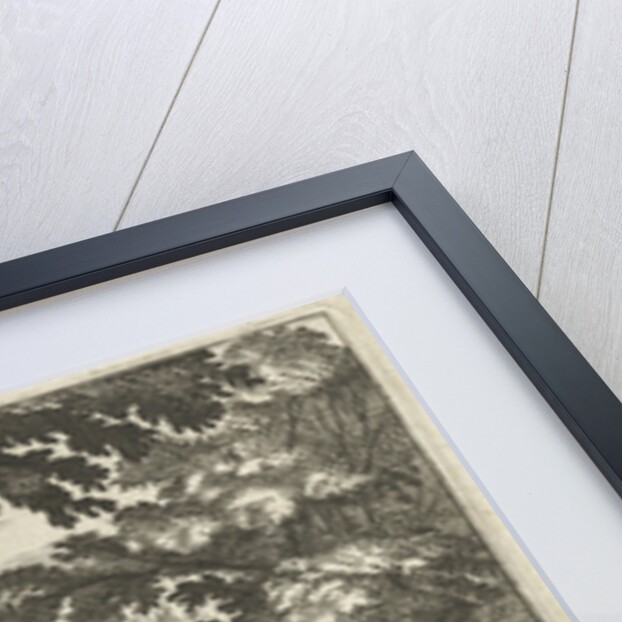 Emblem with hermit and believers who devote themselves to meditation by Hendrik Aertssens