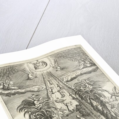 A man looks at his good works and noticing what he has to do and which way to go in the future by Boëtius Adamsz. Bolswert