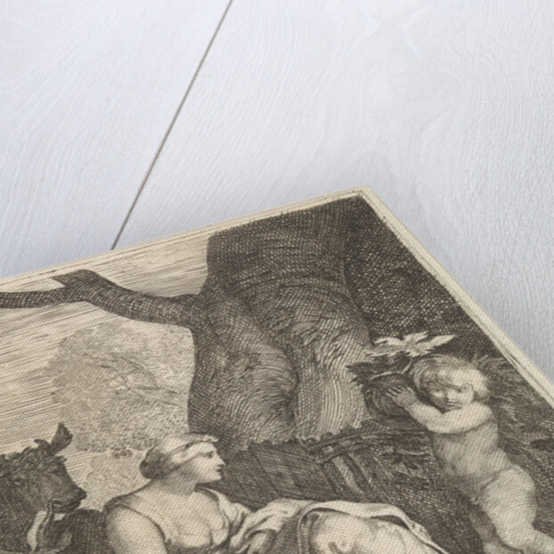 Seated woman and child by Matheus Moysesz. van Wtenbrouck