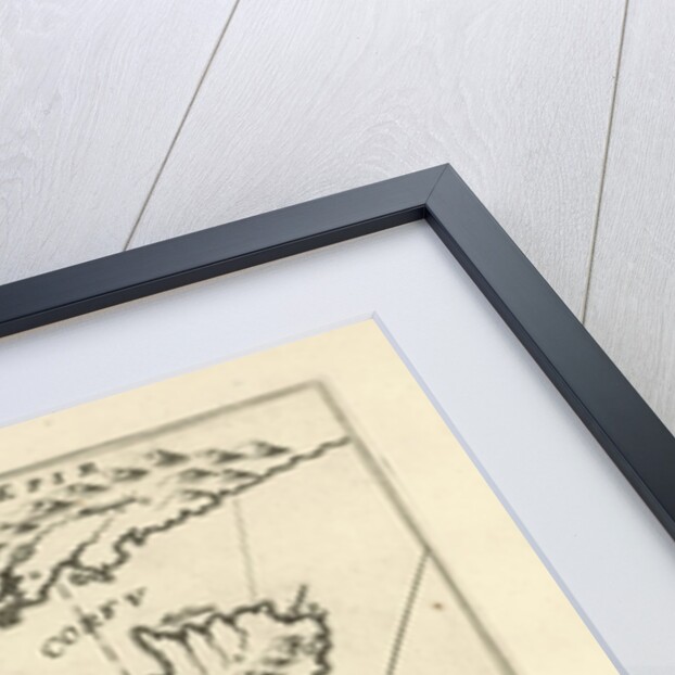 Map of the island of Corfu Greece by Jacob Peeters