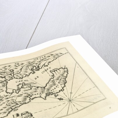 Map of the island of Corfu Greece by Jacob Peeters