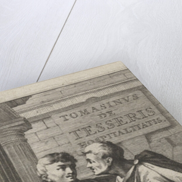 Title page for a treatise on friendship in ancient society by Abraham Bloteling