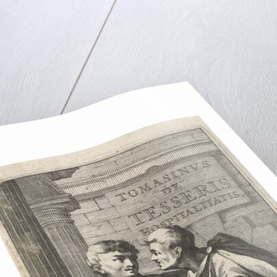 Title page for a treatise on friendship in ancient society by Abraham Bloteling